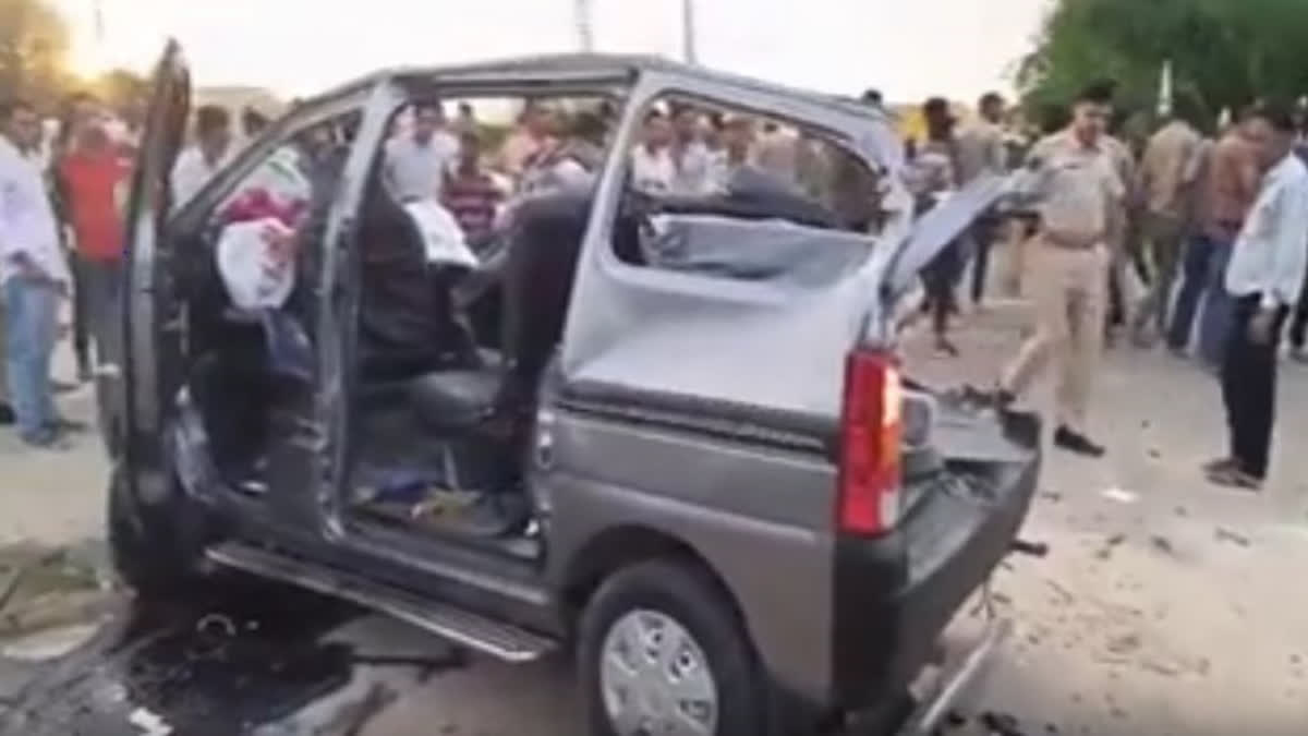 In a horrific road accident, seven people were killed on the spot and two others were grievously injured in Rajasthan's Didwana district on Saturday. Both the critically injured have been referred to a hospital in Jaipur.