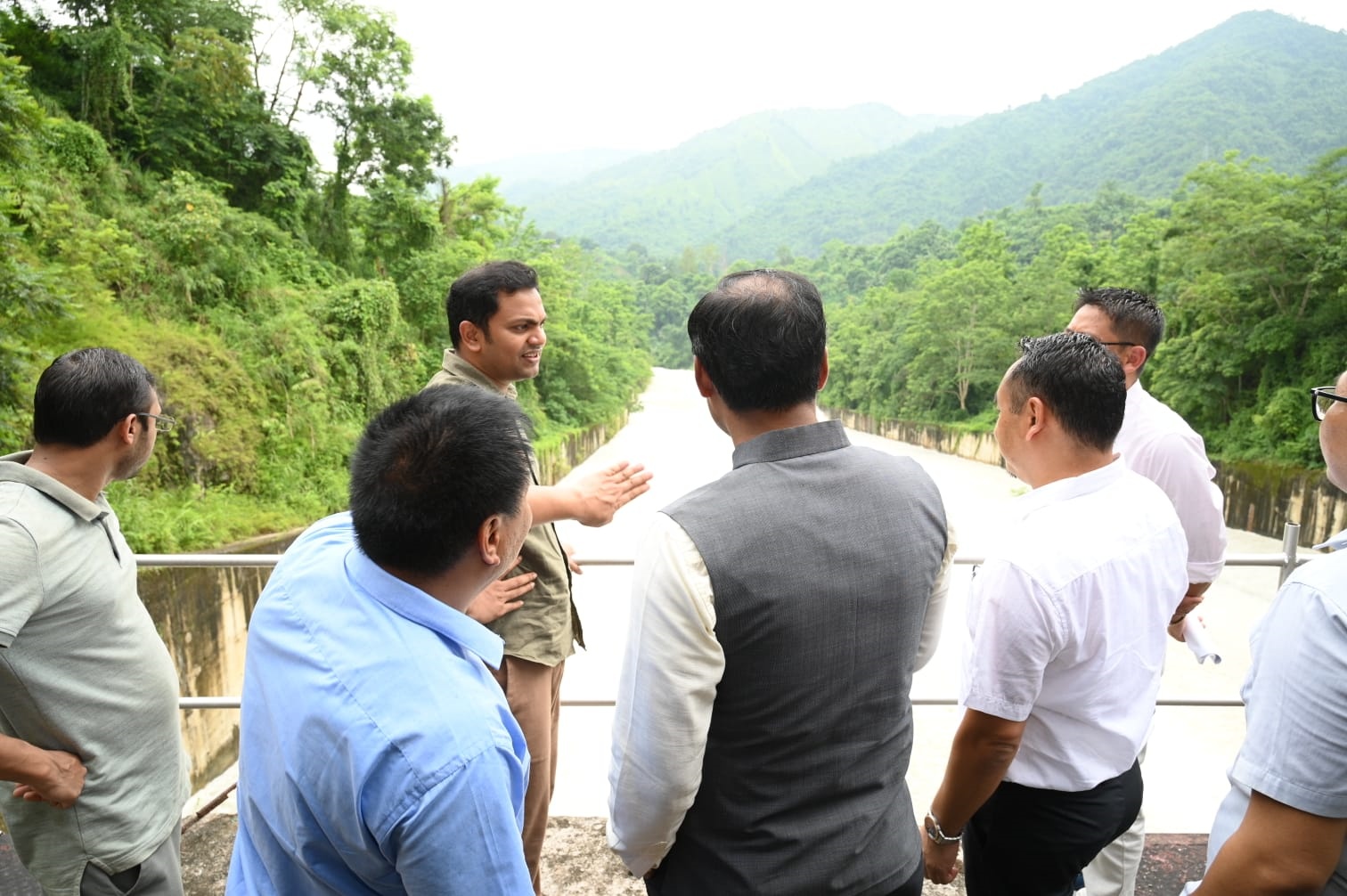 Golaghat DC Visit Doyang Hydro Electric Project