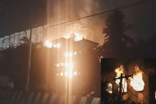 A terrible fire accident near Ambattur