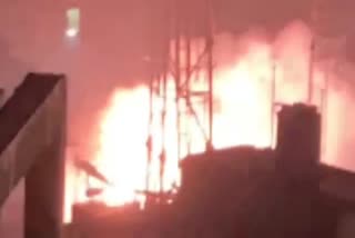 Dhanbad Fire broke out in BSNL mobile tower