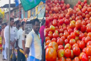 கடலூர் கடையில் ரூ. 20க்கு விற்பனையாகும் ஒரு கிலோ தக்காளி