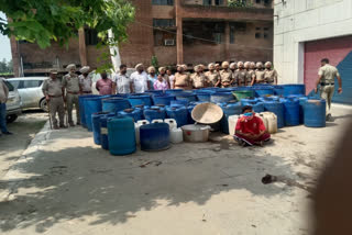 In rural Amritsar, police and excise department recovered drums of illicit liquor