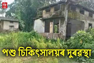 pathetic condition of Veterinary Hospital in jonai