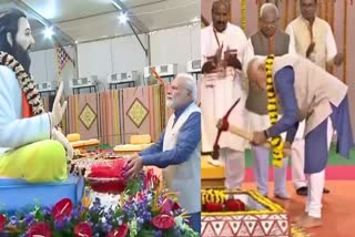 PM Modi performs Bhoomi Poojan for Sant Ravidas temple to be built at cost of Rs 100 cr in Madhya Pradesh