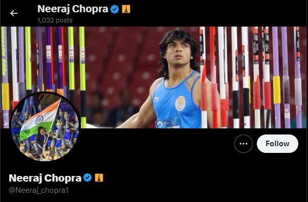 neeraj chopra x