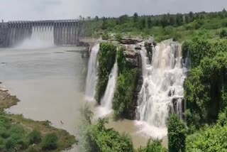 Tourist Rush at Ethipothala Waterfall