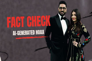 Rumours of Abhishek Bachchan and Aishwarya Rai Bachchan's divorce gains traction after a misleading AI-generated video falsely claimed their split. This video, misusing a genuine social cause clip, went viral on social media. ETV Bharat dugs out original video which was shared by Abhishek on his Instagram in 2022.