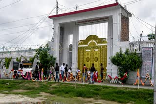 A view of the Ashram of self-styled godman 'Bhole Baba' in Mainpuri, Uttar Pradesh