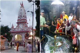 Huge crowd gathered in Shiv temples