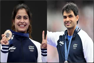 Manu Bhaker and Neeraj Chopra