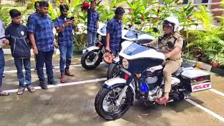 Commissioner B Dayanand inspected the bikes