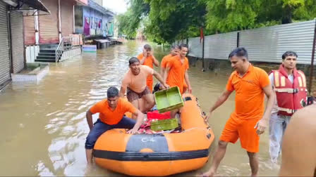 करौली में भारी बारिश