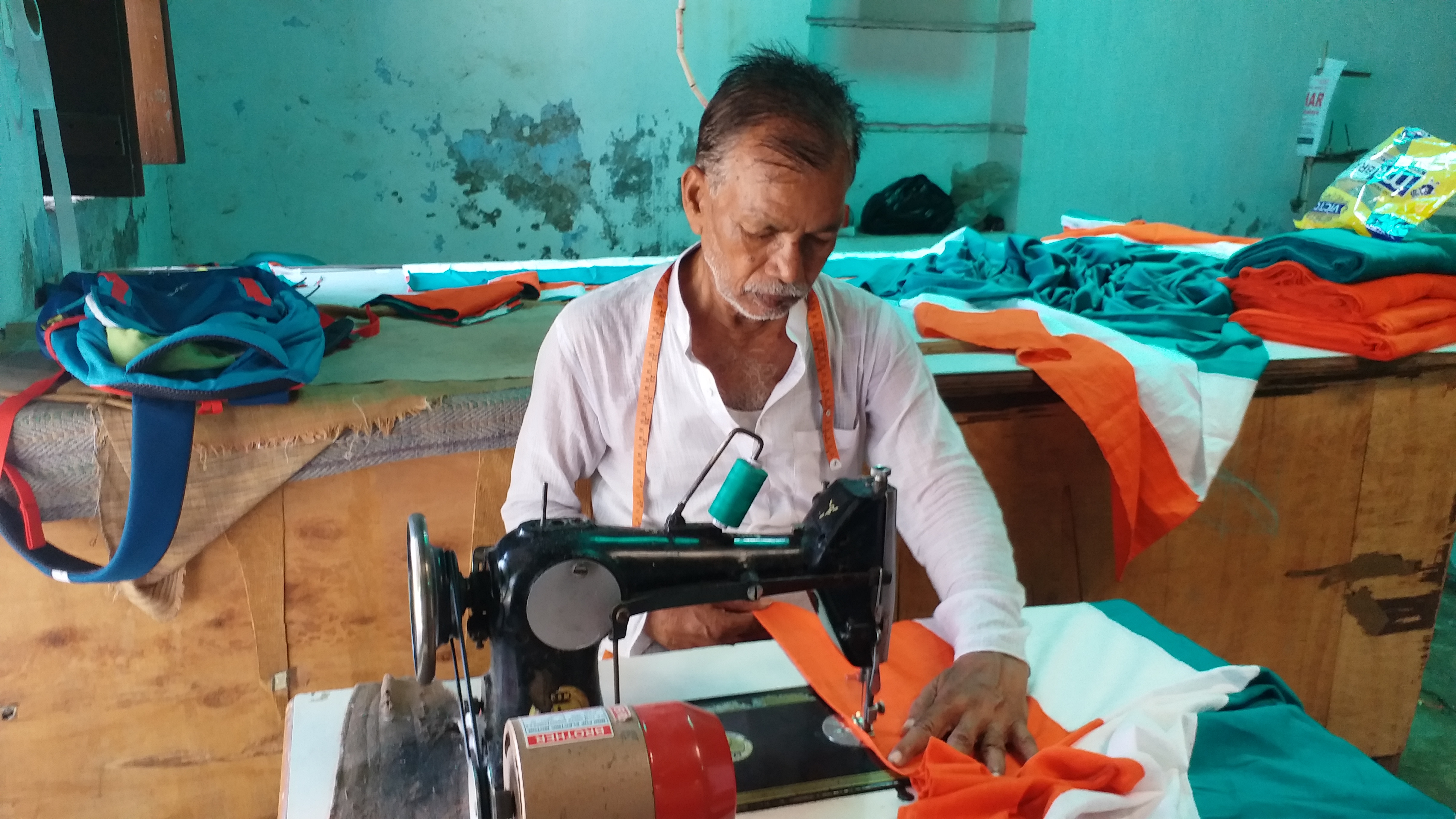 Muslim artisans in Gaya have been making national flag for years