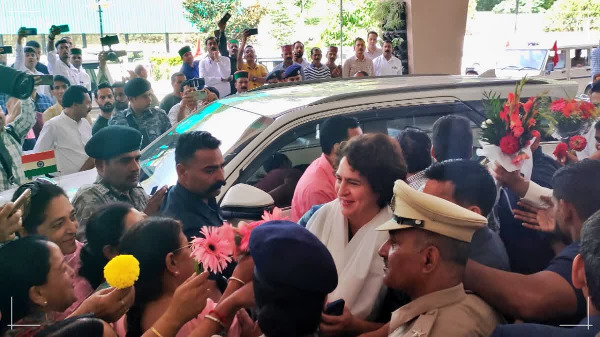 Priyanka Gandhi Visited Himachal disaster affected areas