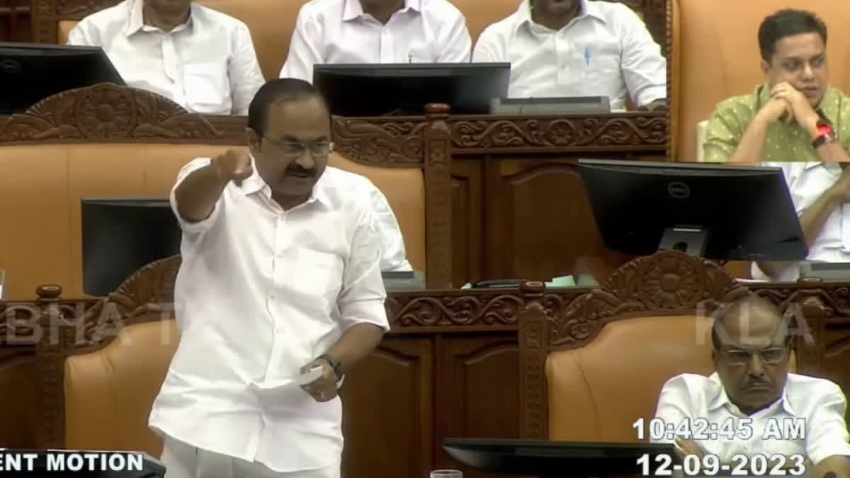 Kerala Police Is Controlled By Secret Gang  VD Satheesan in Assembly  VD Satheesan on kerala police  പൊലീസിനെ നിയന്ത്രിക്കുന്നത് ഗൂഢസംഘം  പ്രതിപക്ഷ നേതാവ്  പ്രതിപക്ഷ നേതാവ് വിഡി സതീശൻ  വിഡി സതീശൻ  Kerala Assembly  Opposition leader VD Satheesan  Opposition leader VD Satheesan against cm  Opposition leader VD Satheesan against government