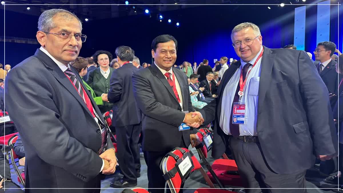 Sarbanada Sonowal in Russia