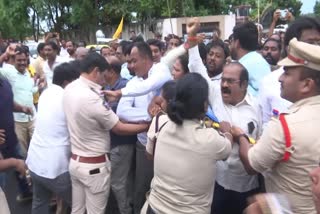 TDP activists stage protests in Srikakulam