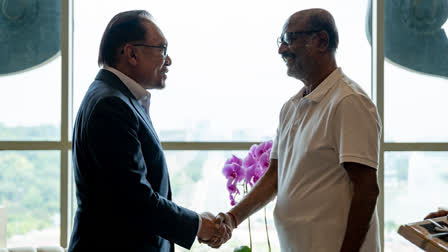 Watch: Rajinikanth meets Malaysia's Prime Minister, latter stuns actor with Sivaji The Boss move