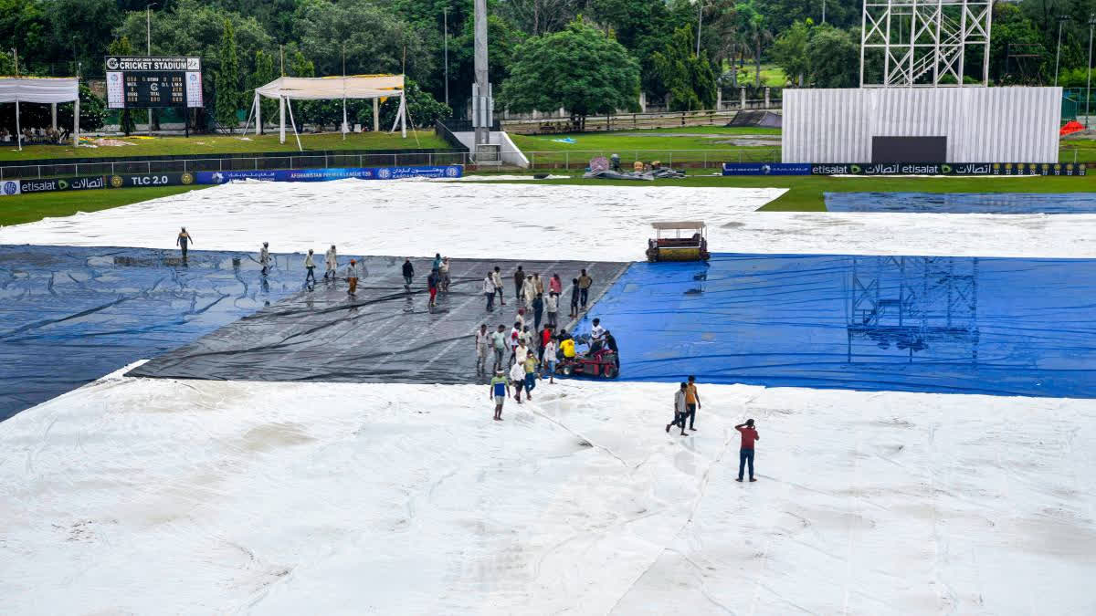 Rain washed out the fourth day's play in the one off test between Afghanistan and New Zealand