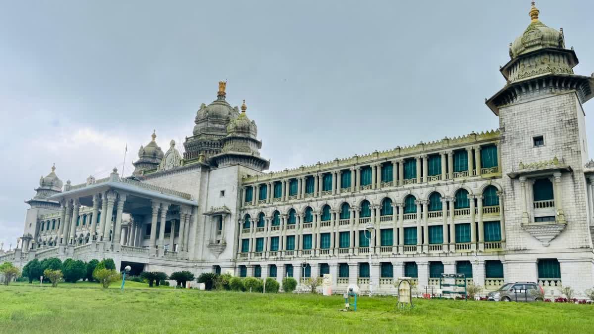 Suvarnasoudha, which has become mossy again