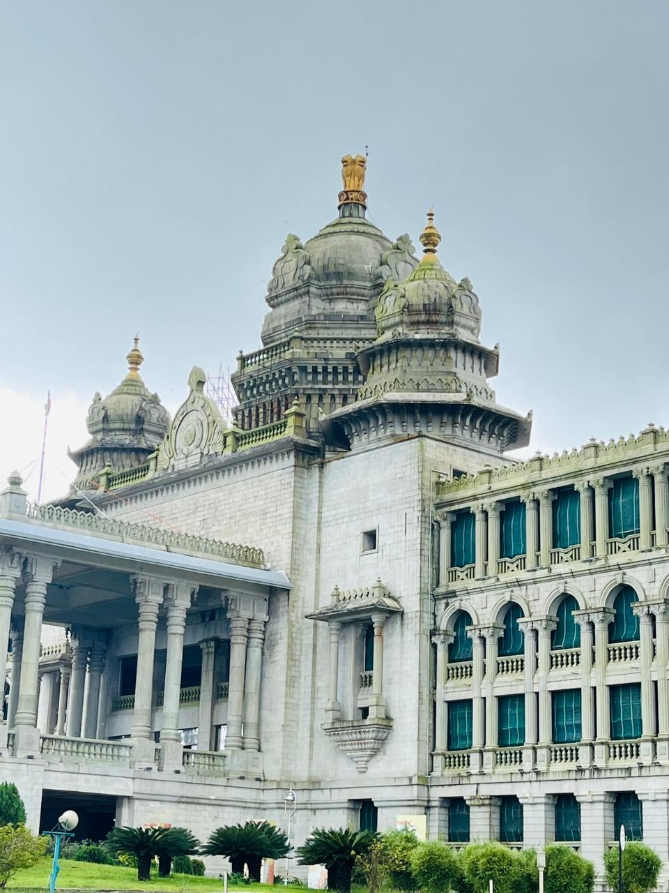 Suvarnasoudha, which has become mossy again