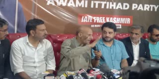 Awami Ittehad Party chief Engineer Rashid press conference