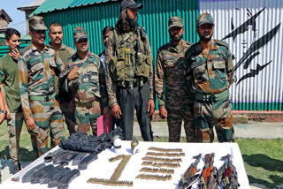 A joint operation by the Indian Army and Jammu and Kashmir Police led to the discovery of extensive arms and ammunition in the Keran sector. The cache included AK-47 rounds, grenades, RPG grounds, and IED components. The recovery is considered crucial given the current security climate and forthcoming events.