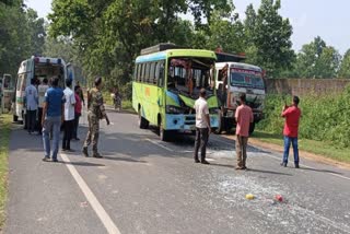 bus-truck-collision-national-highway-ten-people-injured-latehar