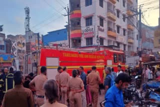 വനിതാ ഹോസ്‌റ്റലിൽ തീപ്പിടിത്തം  FIRE IN WOMENS HOSTEL MADURAI  FIRE BREAKS OUT IN WOMENS HOSTEL  WOMENS HOSTEL MADURAI