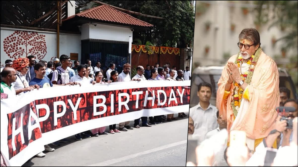 Legendary actor Amitabh Bachchan, who turned a year older on October 11, is no less than a divine being to his fans. On the occasion of his special day, fans gathered at the gates of his Mumbai house Jalsa, with cakes and gifts for the actor. Big B greeted them while beaming widely, and folded his hands in gratitude for the well wishes. Now, on Thursday, Amitabh dropped a sweet post thanking his fans and well-wishers for their birthday wishes.