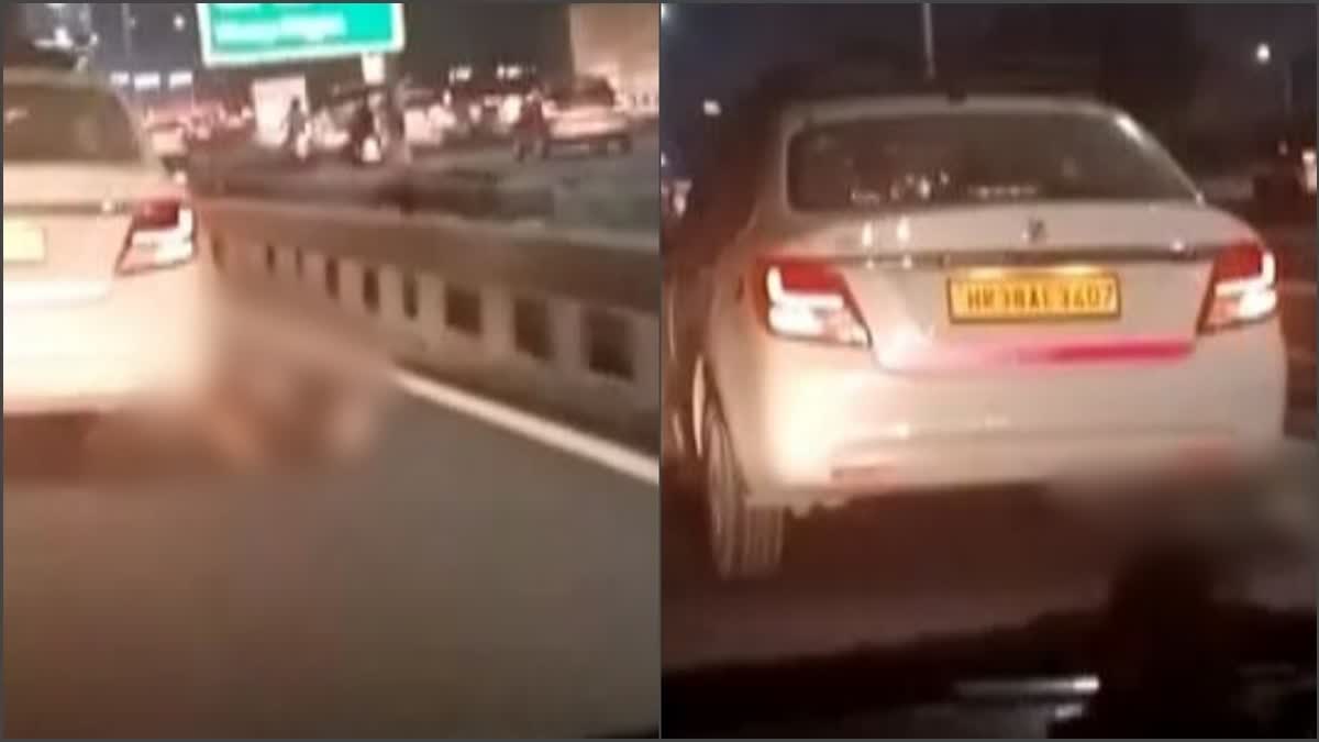 Man killed after being dragged on road in Mahipalpur  Man Dragged On Road And Killed  Man Dragged On Road And Killed In Delhi  അജ്ഞാത സംഘത്തിന്‍റെ കൊടും ക്രൂരത  കാറിലെത്തി കിലോമീറ്ററുകളോളം റോഡിലൂടെ വലിച്ചിഴച്ചു  ഗുരുതര പരിക്കേറ്റ് മധ്യവയസ്‌കന്‍ മരിച്ചു  ഹരിയാന ഫരീദാബാദ്  ഗുരുഗ്രാം