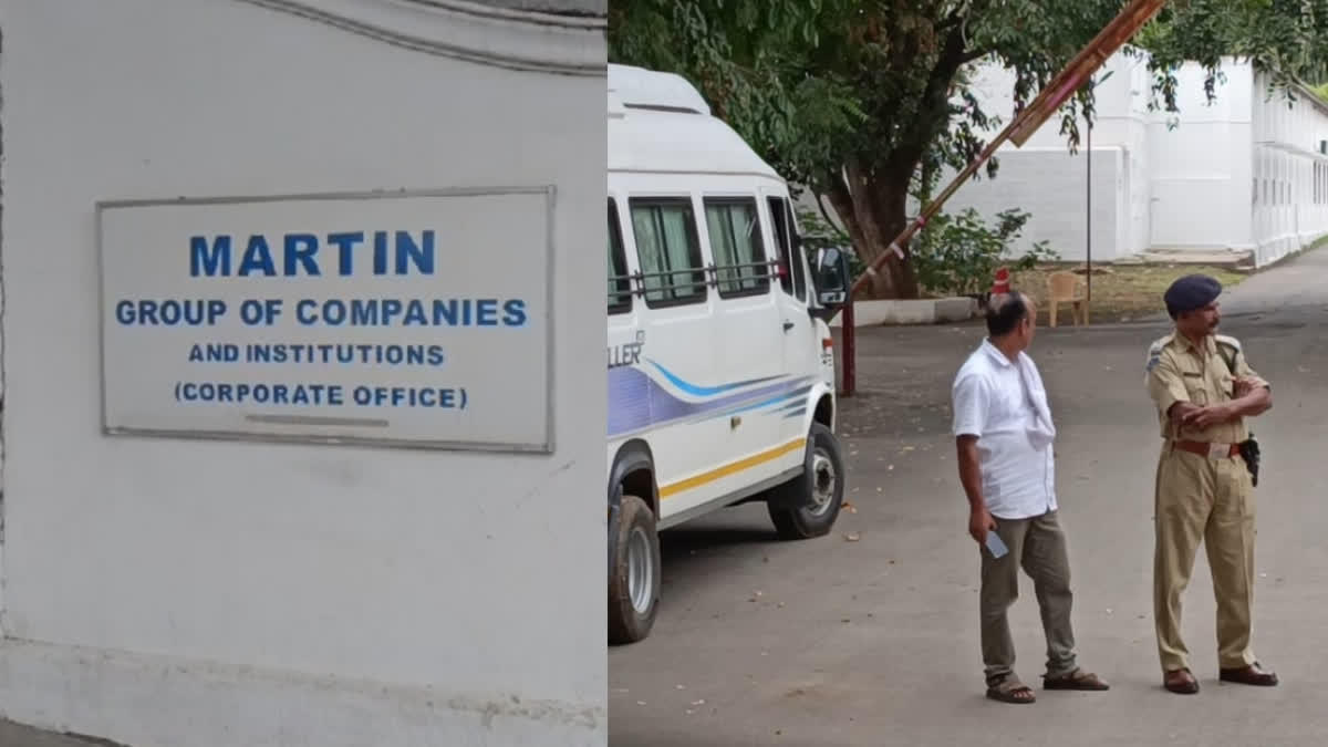 Income Tax Raid in Santiago Martin house  Income Tax Raid Santiago Martin  lottery king santiago martin  Santiago Martins ed and income tax case  case against Santiago Martin  സാന്‍റിയാഗോ മാർട്ടിൻ  ആദായ നികുതി വകുപ്പ് റെയ്‌ഡ് സാന്‍റിയാഗോ മാർട്ടിൻ  സാന്‍റിയാഗോ മാർട്ടിനെതിരെയുള്ള കേസ്  ഇഡി ആദായനികുതി വകുപ്പ് കേസ് സാന്‍റിയാഗോ മാർട്ടിൻ  ലോട്ടറി കിംഗ് സാന്‍റിയാഗോ മാർട്ടിൻ