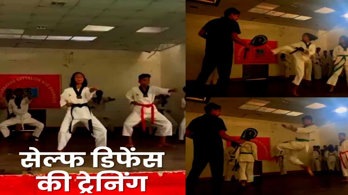 girls self defense training by Indian army regarding Combined Annual Program in Deoghar