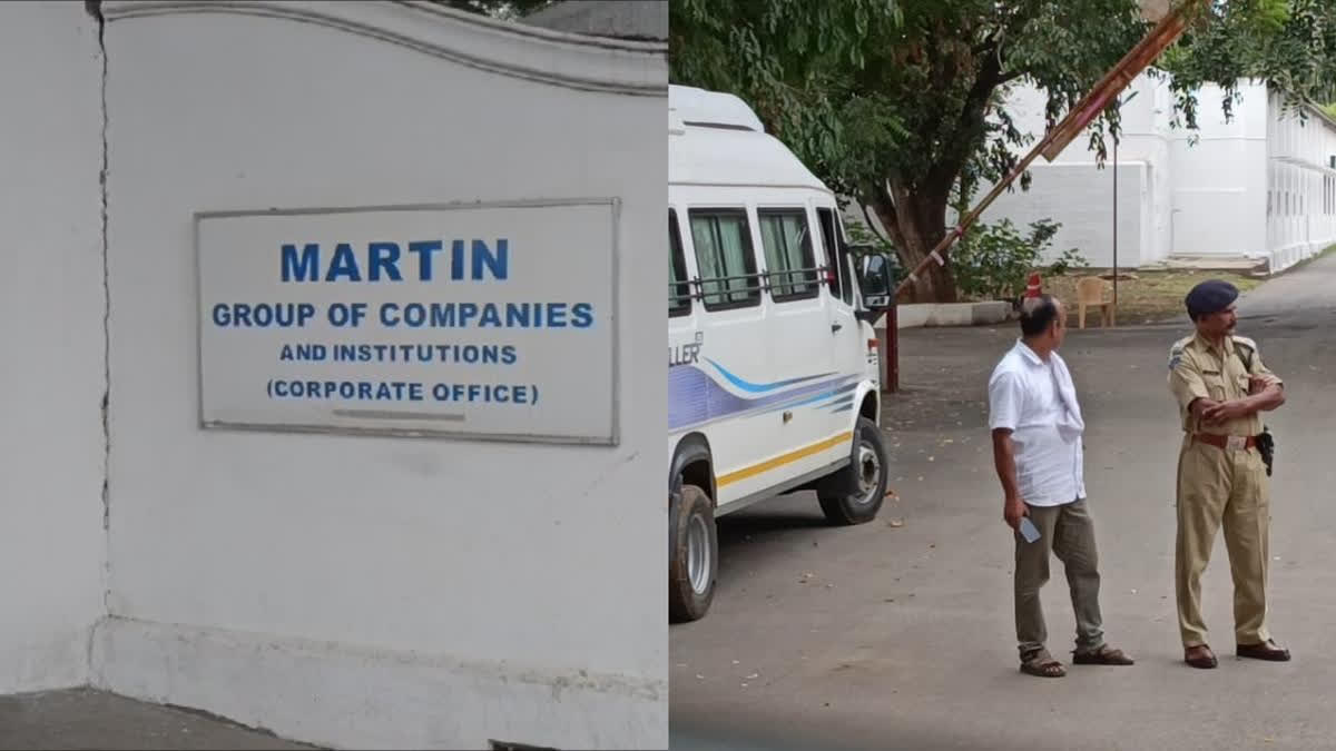 IT raids at various places of Lottery King Martin in Tamil Nadu's Coimbatore