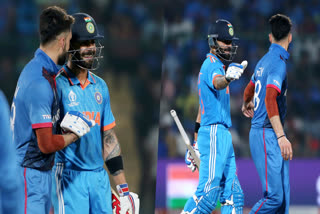 Cricket World Cup 2023  Virat Kohli And Naveen Ul Haq  India vs Afghanistan  Virat Kohli And Naveen Ul Haq Viral Video  Virat Kohli And Naveen Ul Haq Heartwarming Gesture  ക്രിക്കറ്റ് ലോകകപ്പ്  വിരാട് കോലി നവീന്‍ ഉള്‍ ഹഖ്  ഇന്ത്യ അഫ്‌ഗാനിസ്ഥാന്‍  വിരാട് കോലി നവീന്‍ ഉള്‍ ഹഖ് വൈറല്‍ വീഡിയോ  ഏകദിന ലോകകപ്പ് 2023