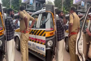 Chokli Police Seat Belt Issue  നിയമം എല്ലാവര്‍ക്കും ഒരു പോലെയല്ലേ  പൊലീസ് സീറ്റ് ബെല്‍റ്റ്  യുവാവിന് സോഷ്യല്‍ മീഡിയയുടെ കൈയ്യടി  ചൊക്ലി പൊലീസ്