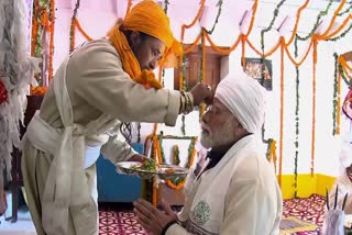 PM Modi meditates in front of Adi Kailash, offers puja, plays damru