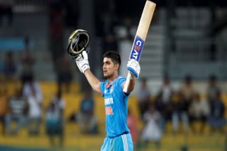 Shubman Gill attends a net session in Ahmedabad