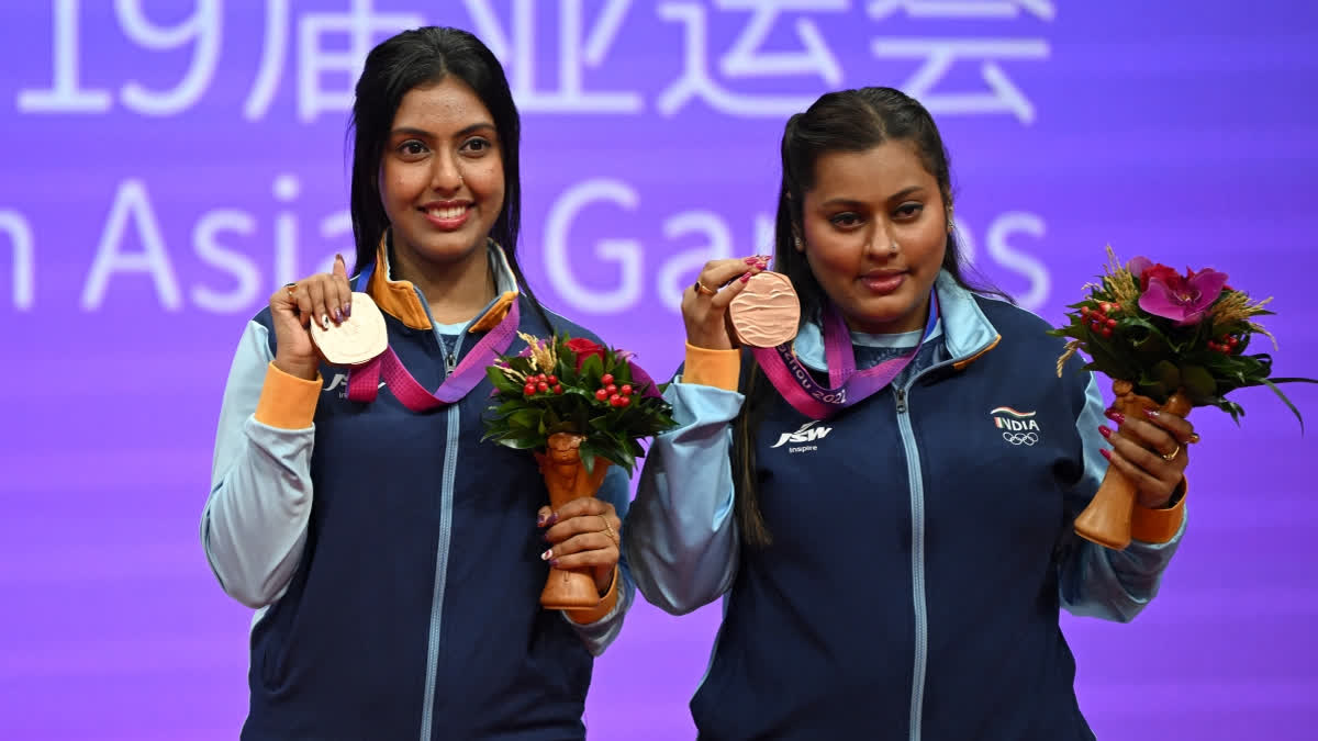 Ayhika Mukherjee and Sutirtha Mukherjee achieved another first for Indian table tennis by assuring themselves of a medal at the Asian table tennis Championships.