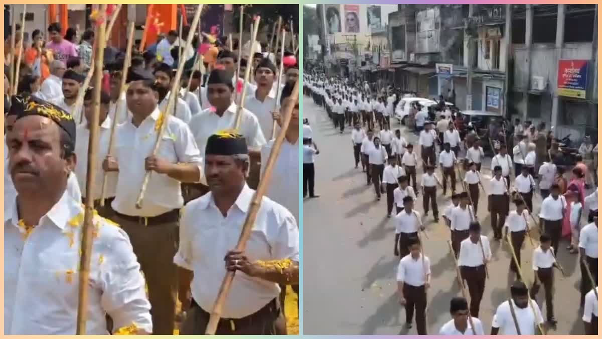 RSS Path Sanchalan In Bhilwara