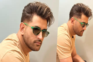 ധോണി ഹെയര്‍സ്റ്റൈല്‍  DHONI HAIRSTYLE  MS DHONI NEW LOOK  MS DHONI IPL 2025