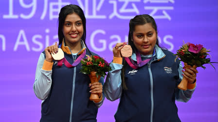 Ayhika Mukherjee and Sutirtha Mukherjee achieved another first for Indian table tennis by assuring themselves of a medal at the Asian table tennis Championships.