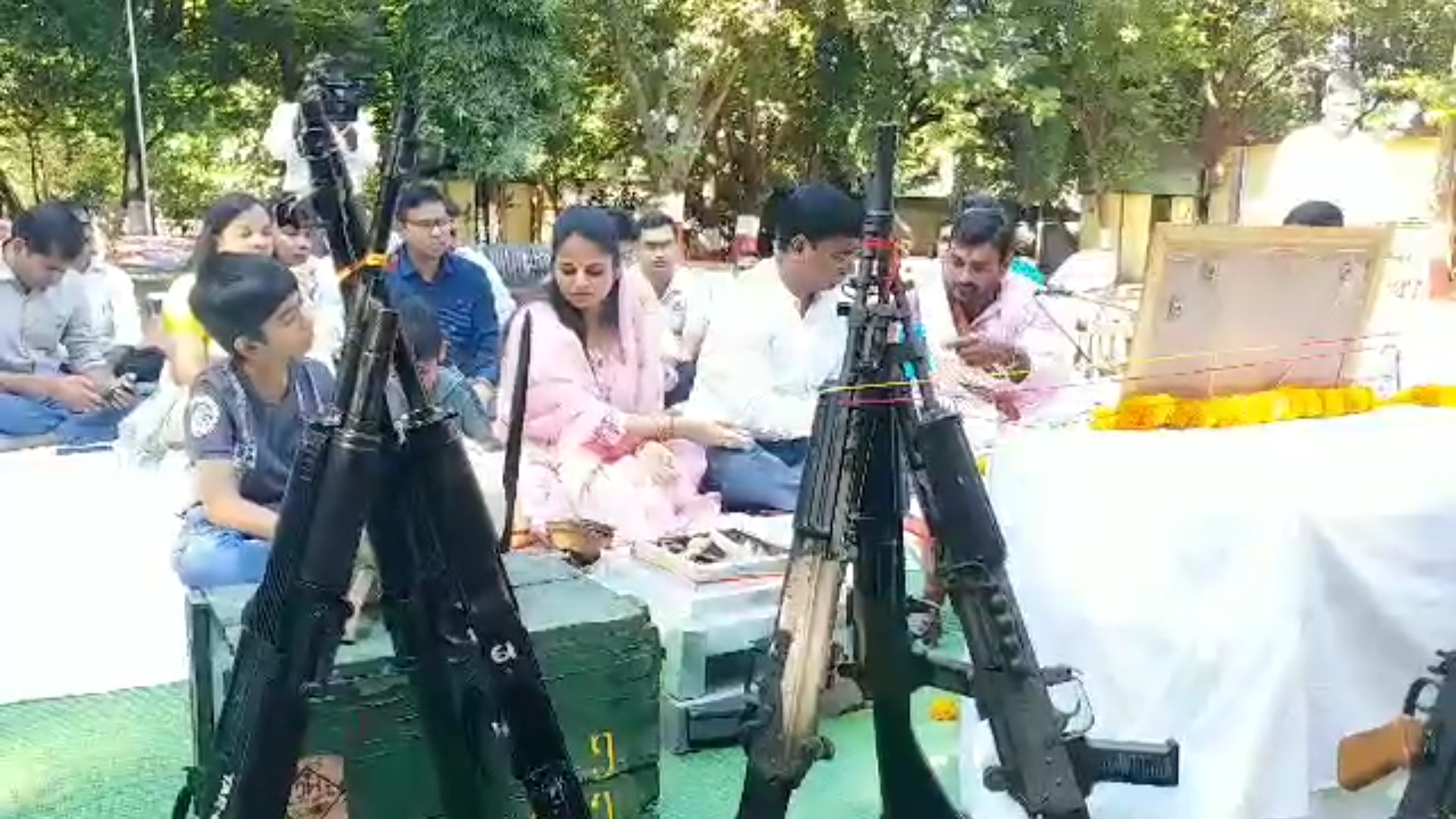 Weapon worship in Raipur