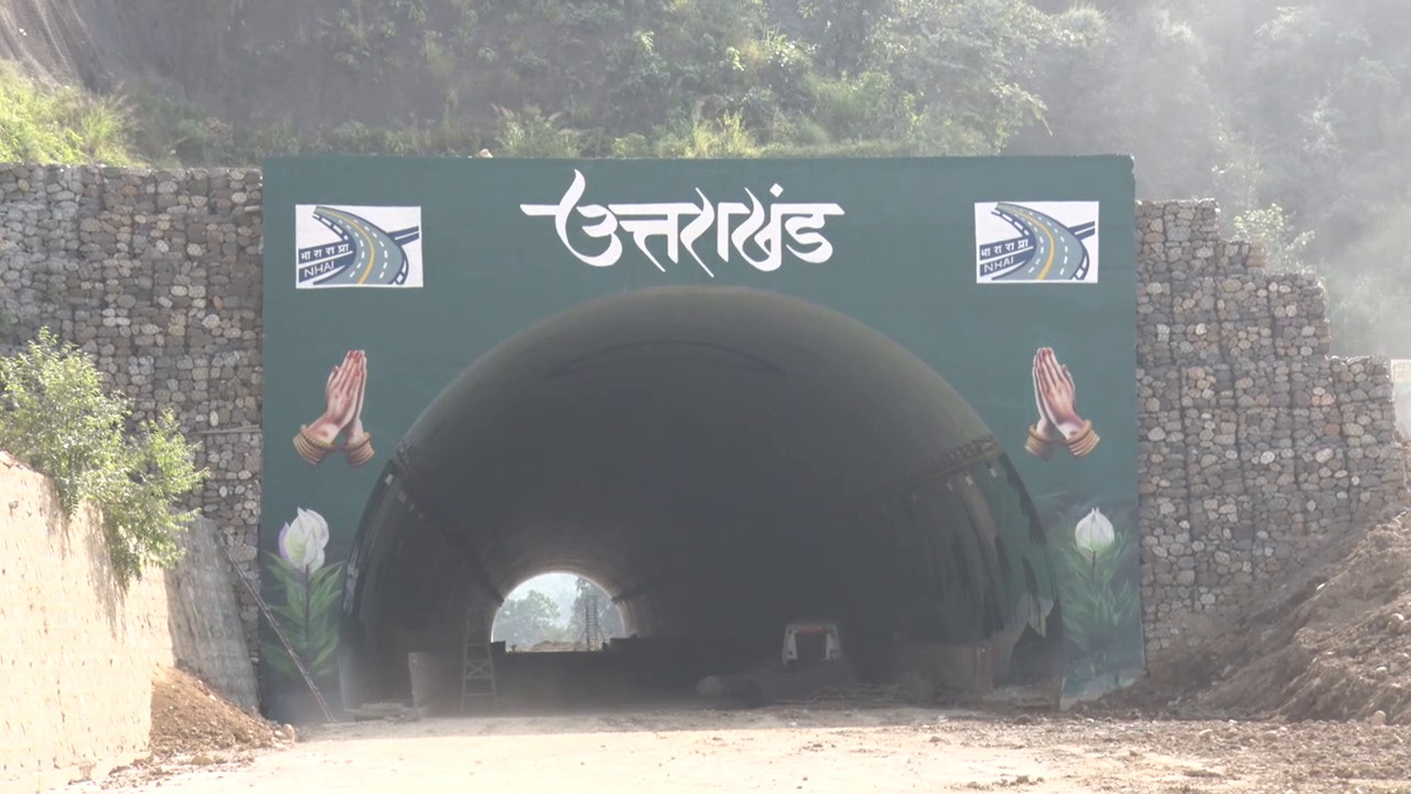 A view of a tunnel along the Delhi-Dehradun Expressway