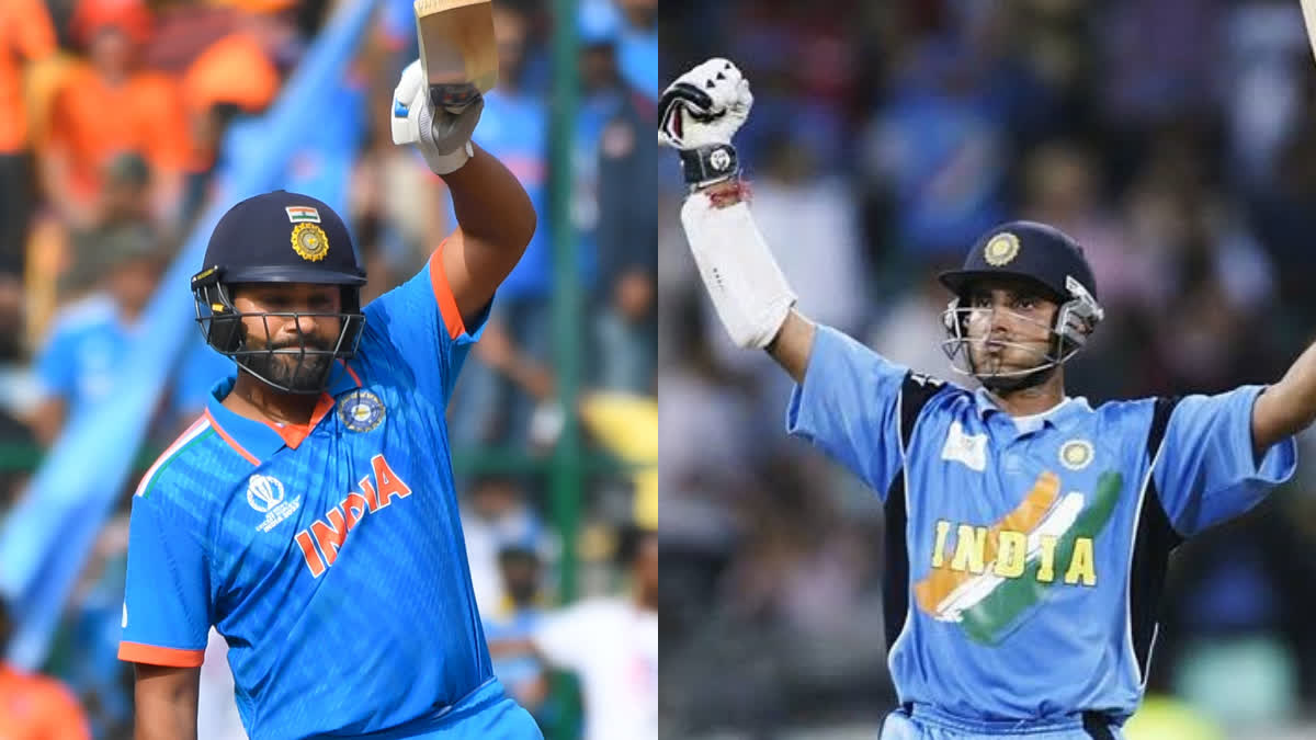 Rohit Sharma Surpasses Sourav Ganguly  Rohit Sharma  Rohit Sharma ODI World Cup Record  Sourav Ganguly  Cricket World Cup 2023  രോഹിത് ശര്‍മ  രോഹിത് ശര്‍മ ഏകദിന ലോകകപ്പ് റെക്കോഡ്  സൗരവ് ഗാംഗുലി  India vs Netherlands  ഇന്ത്യ vs നെതര്‍ലന്‍ഡ്‌സ്