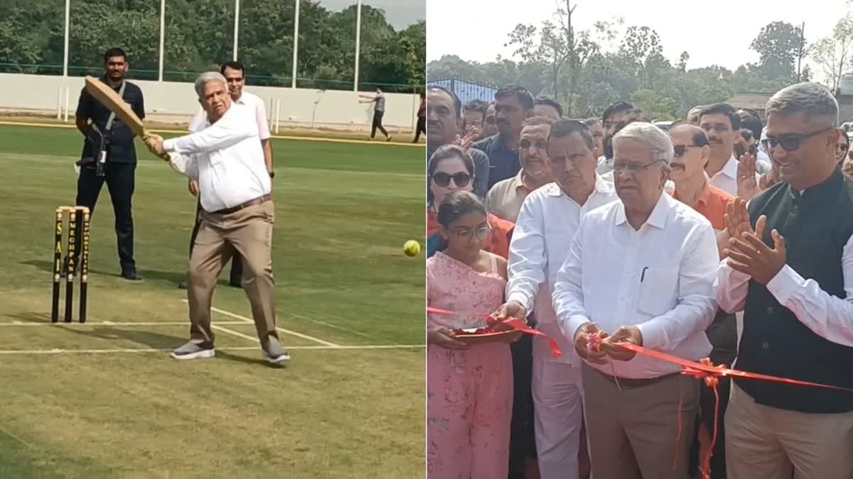 state-finance-minister-kanu-desai-inaugurated-meghpan-cricket-ground-and-academy-near-paria-in-pardi