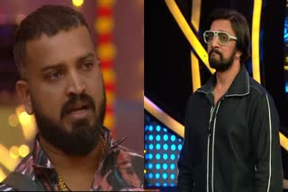 sudeep upset for bigg boss contestant varthur santhosh decision