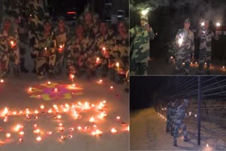 BSF soldiers celebrated Diwali in Rajasthan
