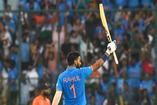 KL Rahul Hits fastest century by an Indian batter  KL Rahul breaks Rohit Sharma record  Cricket World Cup 2023  കെഎല്‍ രാഹുല്‍  കെഎല്‍ രാഹുല്‍ ഏകദിന ലോകകപ്പ് റെക്കോഡ്  രോഹിത് ശര്‍മ  കെഎല്‍ രാഹുല്‍ സെഞ്ചുറി  ഇന്ത്യ vs നെതര്‍ലന്‍ഡ്‌സ്  ഏകദിന ലോകകപ്പ് 2023