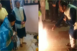 Odisha Governor Raghubar Das celebrated Diwali in Jamshedpur